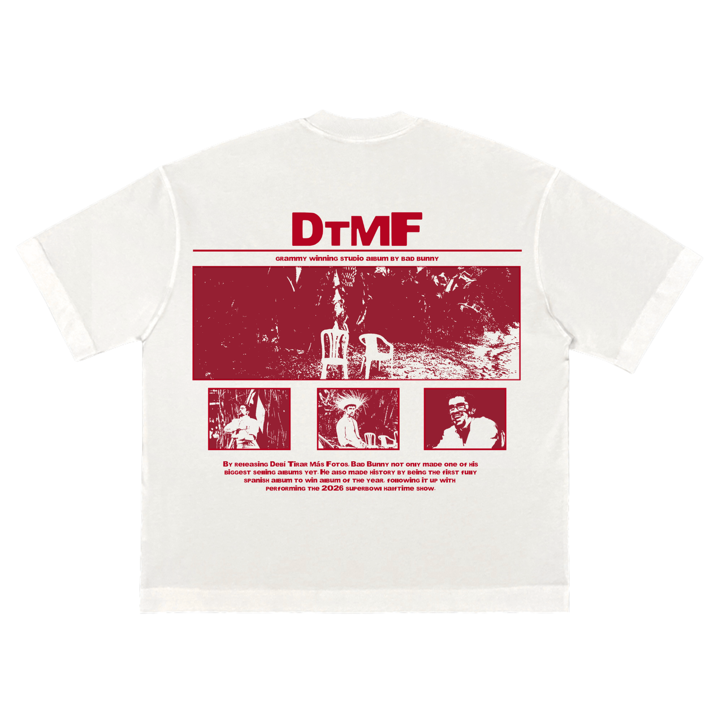 DtMF Monochrome Tee - Bad bunny